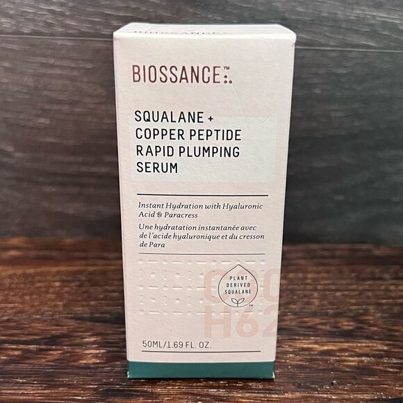 Biossance Squalane + Copper Peptide Rapid Plumping Serum, 50 ml. New in box! - Picture 8 of 10